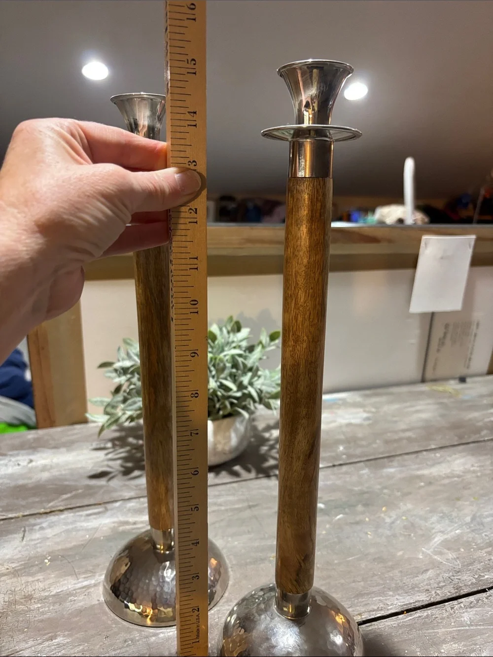 Pottery Barn Rocklin taper candleholders